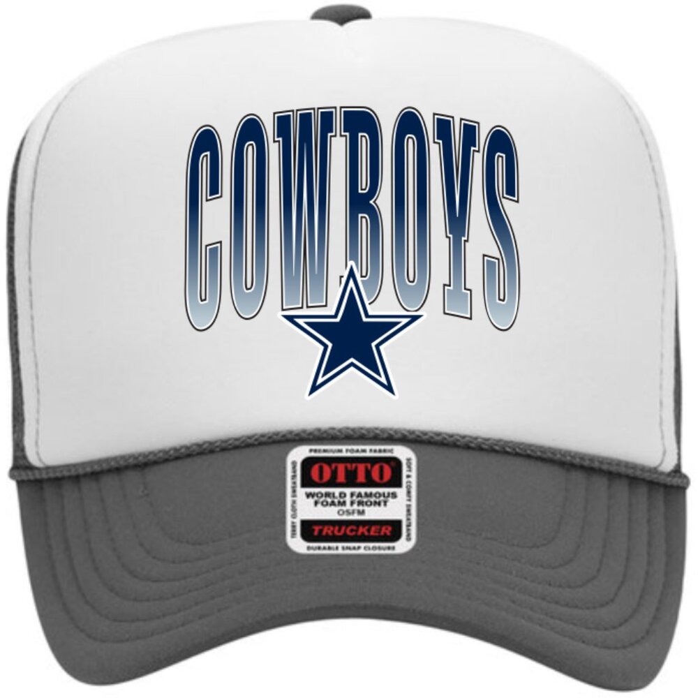 NEW - 2 Pack Dallas Cowboys Hat - High Profile Trucker Hat